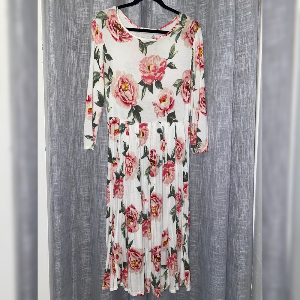 MIDI FLORAL DRESS (REB & J.)